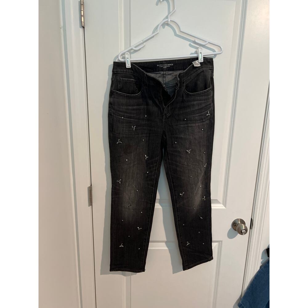 Chico’s Boyfriend Ankle Jeans – Gray – Size 0R (US 4R)